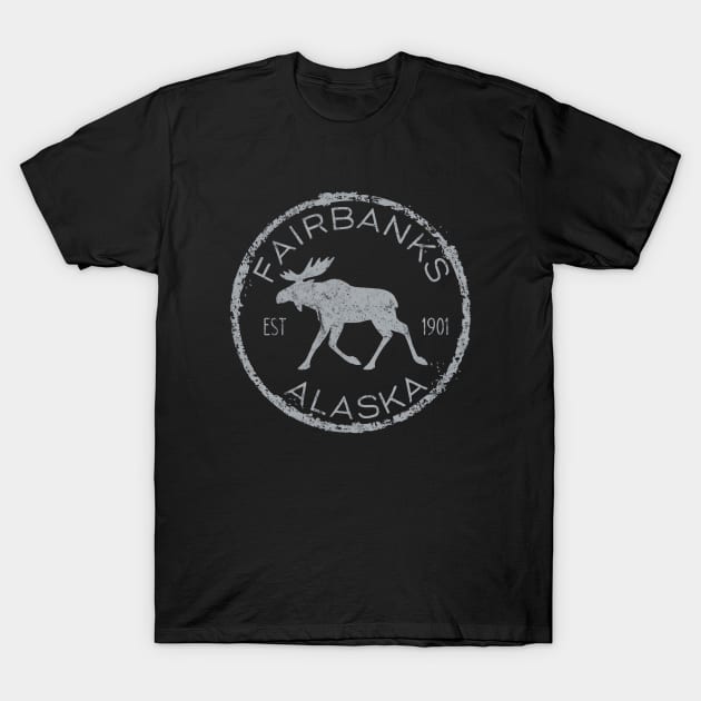 Fairbanks Rustic Moose T-Shirt by Pine Hill Goods